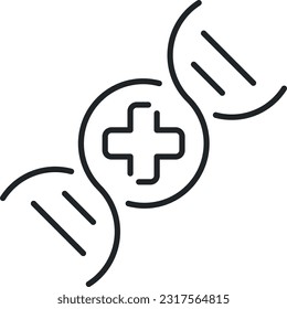 DNA line icon Set is designed with suitable visuals for all medical and healthcare