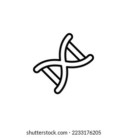 DNA line icon vector design