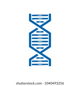DNA logo. Abstract medical science icon.
