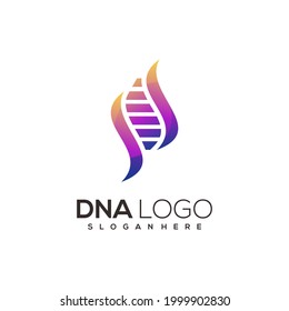 Dna Logo Colorful Illustration Gradient Abstract