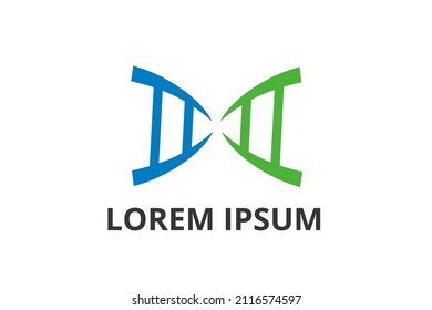 dna logo design for any industry like laboratory, healthcare, biochemistry, biotechnology company