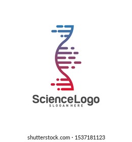 
DNA Logo Design Concept Vector. Creative DNA Logo Template. Icon Symbol