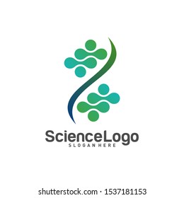 
DNA Logo Design Concept Vector. Creative DNA Logo Template. Icon Symbol