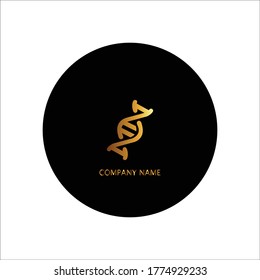 DNA logo design illustration template