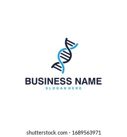 DNA logo design template . Gen symbol. vector icon Illustration
