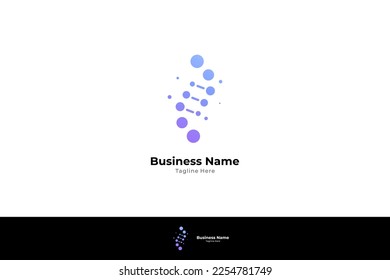 DNA logo design template. icon for science technology