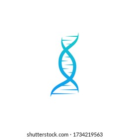 Dna logo design template vector