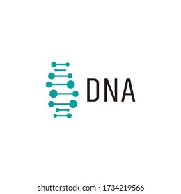 Dna logo design template vector