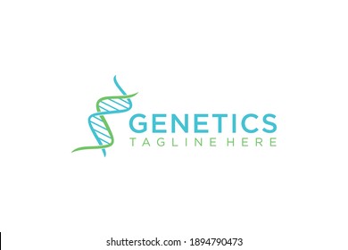 DNA logo design template.icon for science technology