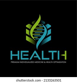 DNA logo design template.icon for science technology