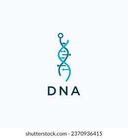 DNA logo design template.icon for science technology
