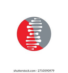 modelo de design do logotipo do DNA.icon para tecnologia de ciência, ilustração vetorial