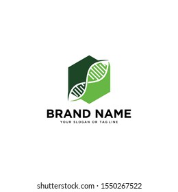 DNA logo design vector template that is good for the health industry