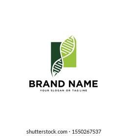 DNA logo design vector template that is good for the health industry