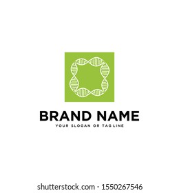 DNA logo design vector template that is good for the health industry