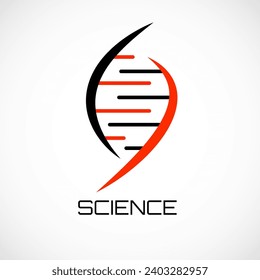 Dna Logo design. Vector template for science and medicine