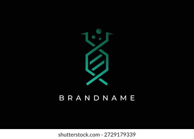 DNA logo design vector template.
