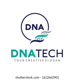 DNA Logo, Gen Logo, Genetic Logo Vector