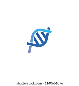 DNA logo gen strain genetic bio vector icon symbol