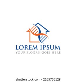 logotipo del adn, vector de logotipo genético