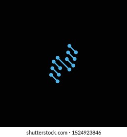 DNA Logo Icon Design Template. Helix, Genetic, Bio, Modern Vector Illustration