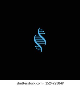 DNA Logo Icon Design Template. Helix, Genetic, Bio, Modern Vector Illustration