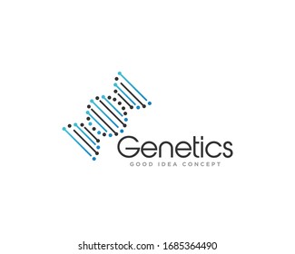 DNA Logo Icon Design Vector