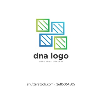 Vector de diseño de iconos con logotipo de ADN
