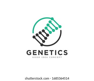 Vector de diseño de iconos con logotipo de ADN