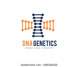 DNA Logo Icon Design Vector