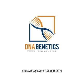 DNA Logo Icon Design Vector