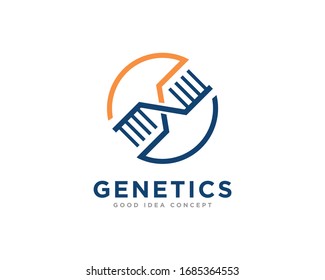 DNA Logo Icon Design Vector