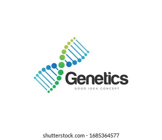 DNA Logo Icon Design Vector