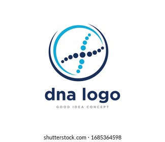 DNA Logo Icon Design Vector