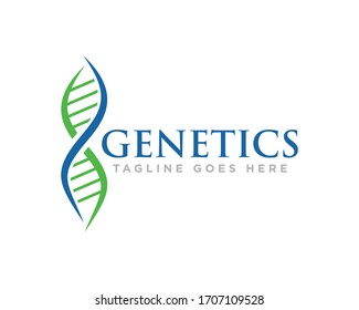 DNA Logo Icon Design Vector