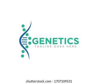 DNA Logo Icon Design Vector