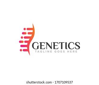 Vector de diseño de iconos con logotipo de ADN