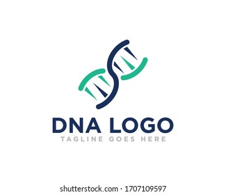 DNA Logo Icon Design Vector
