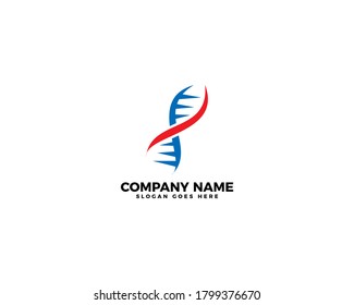 Vector de diseño de iconos con logotipo de ADN