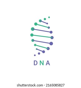 Dna Logo Icon Structure Molecule Vector Stock Vector (royalty Free 