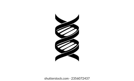 DNA-Logo, Ikonisches Emblem, das DNA symbolisiert