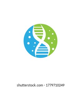 DNA-Logo-Vektorgrafik-Vorlage