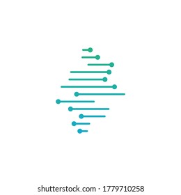 DNA logo illustration vector template