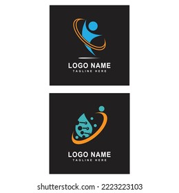 DNA logo illustration vector template