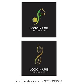 DNA logo illustration vector template