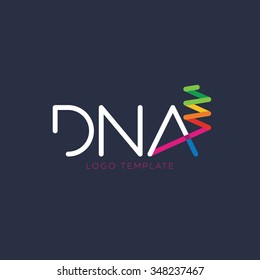 DNA logo. Medical logo. Genetic logo. Molecule logo. Biology logo