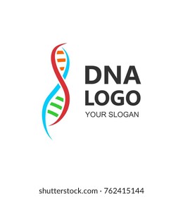 DNA logo in red, orange, and blue.