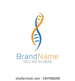 DNA Logo With Simple and Modern Shape