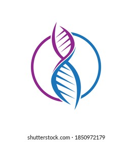 DNA logo symbol icon vector template 02 with high quality file