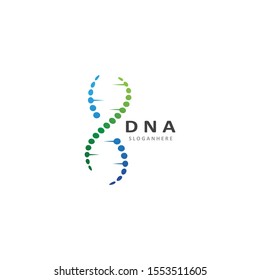DNA logo and symbol  template vector app